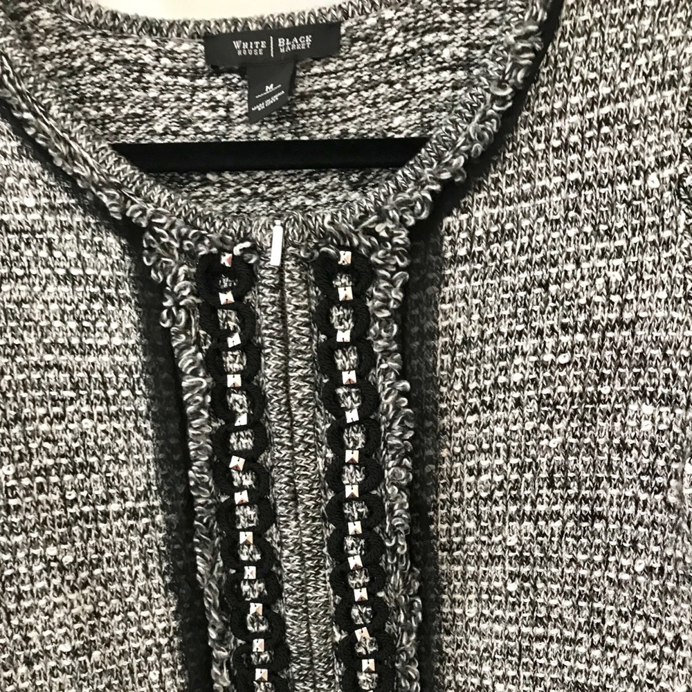 White House Black Market zip front cardigan.